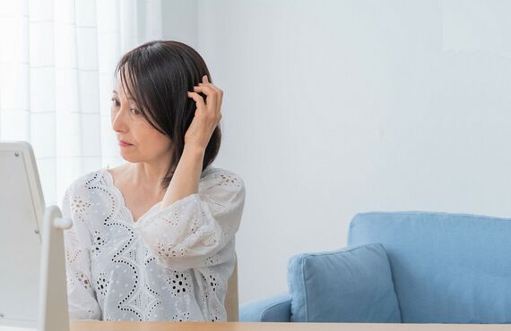 若林区で何度染めてもパサつかない白髪染めで-5歳髪へ | 仙台の美容室・HAIR&SPA kagura